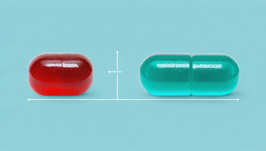 Conceptual illustration showing the process of infusing HHC into gummy candies in a laboratory setting